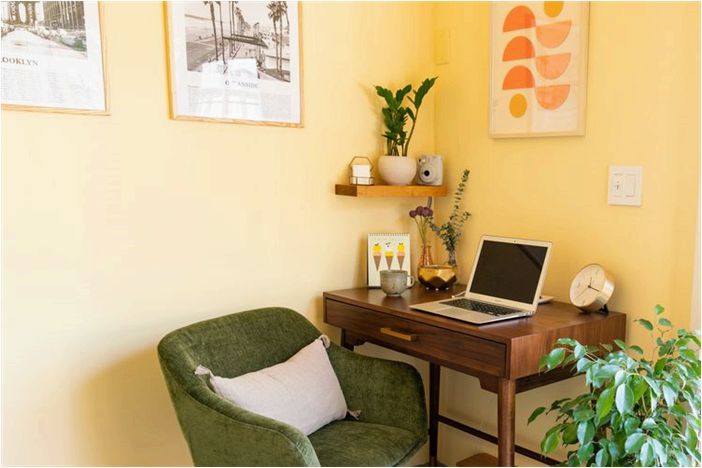 Эти 10 идей покраски зададут настроение вашему домашнему офису