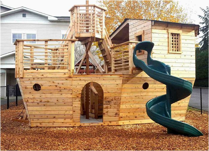 16 бесплатных планов детских игровых домиков для заднего двора