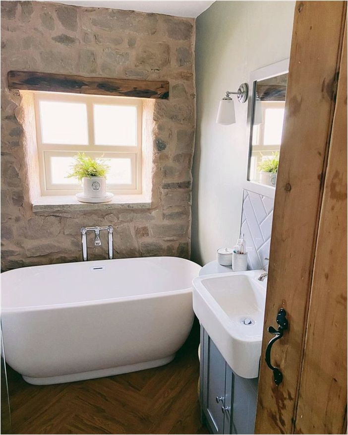 21 Идеи ванных комнат в коттеджах в деревенском стиле