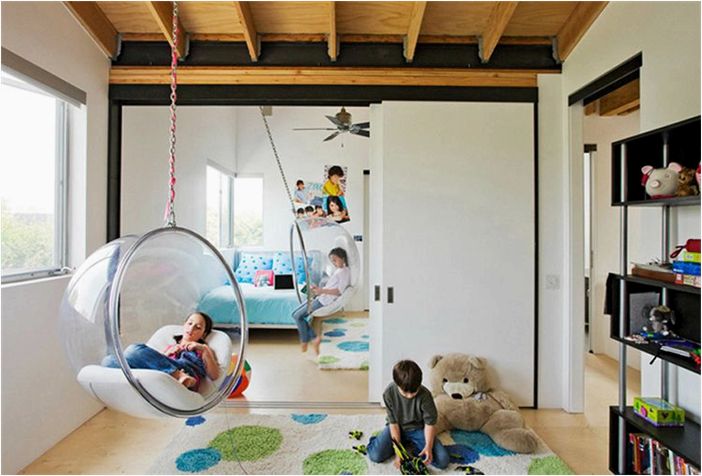 6 очаровательных подвесных пузырьковых стульев для детей