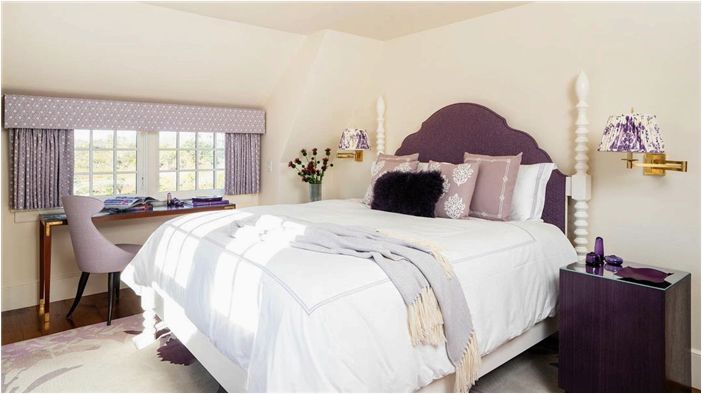 25 фиолетовых спален, которые подходят для королевских особ