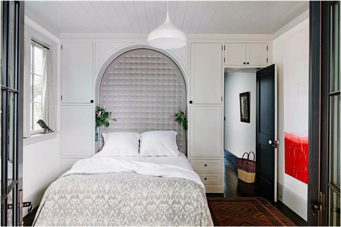 Идеи, советы и фотографии дизайна маленькой основной спальни