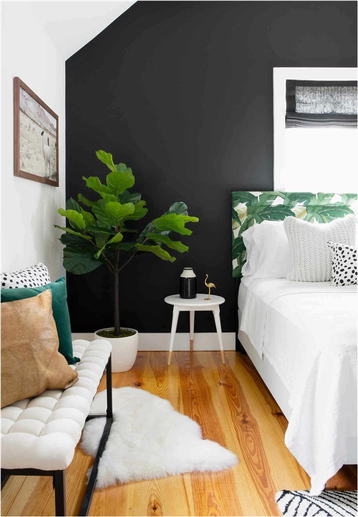 28 черно-белых спален для любого стиля