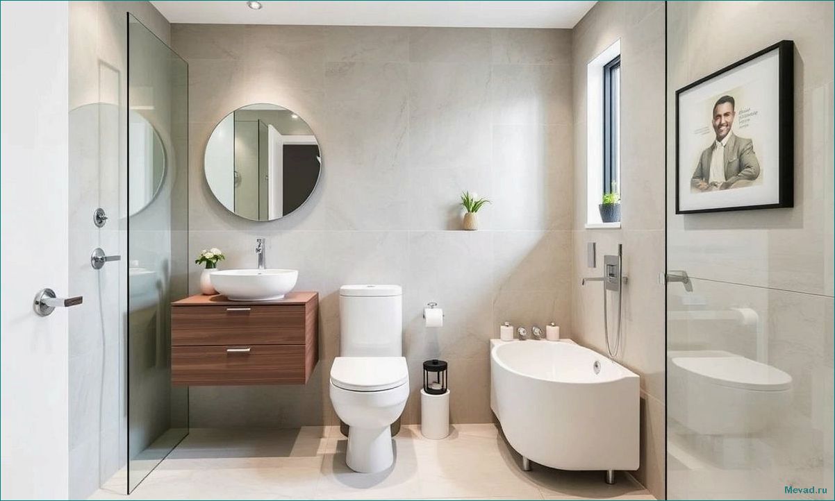 (идеи, стильного, функционального, дизайна, маленькой) Идеи для стильного и функционального дизайна маленькой ванной комнаты