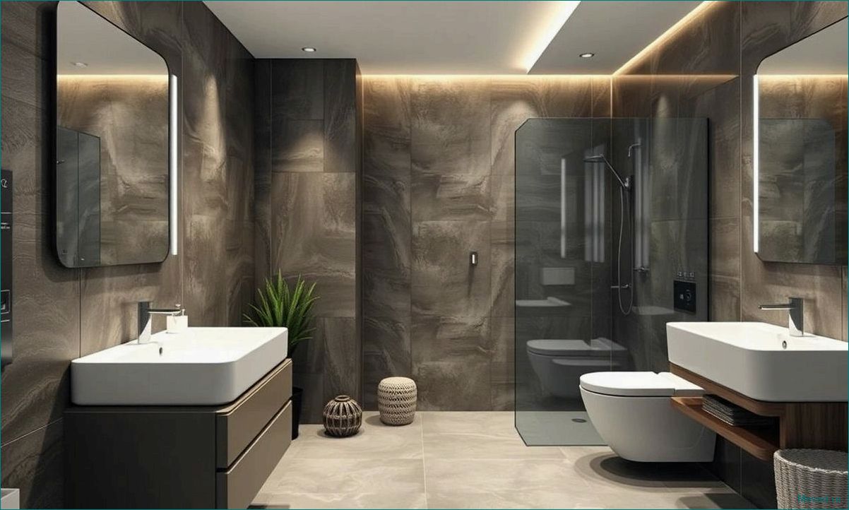 (идеи, советы, стильного, дизайна, маленькой) Идеи и советы для стильного дизайна маленькой ванной комнаты