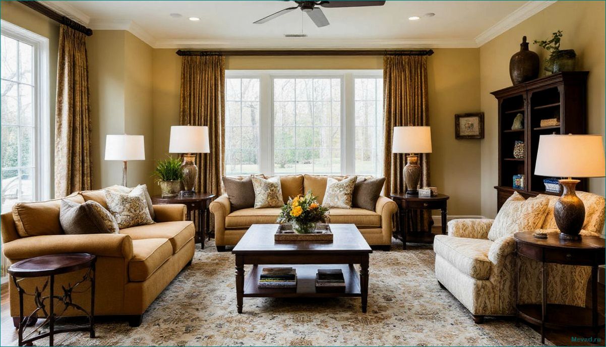 Как создать уютный и стильный интерьер для гостиной комнаты