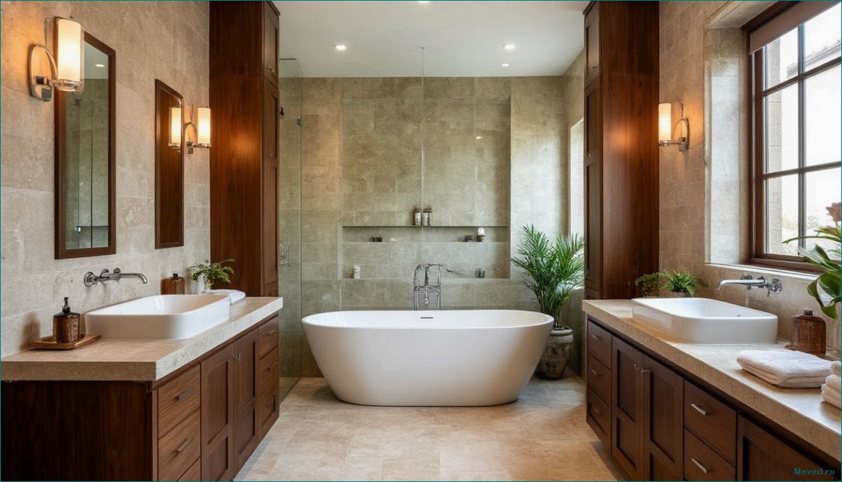 (идеи, дизайна, ванной, комнаты, создать) Идеи для дизайна ванной комнаты чтобы создать стильное и комфортное пространство