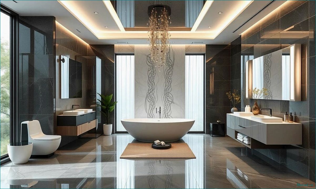 (идеи, стильного, компактного, дизайна, ванной) Идеи для стильного и компактного дизайна ванной комнаты в маленькой квартире