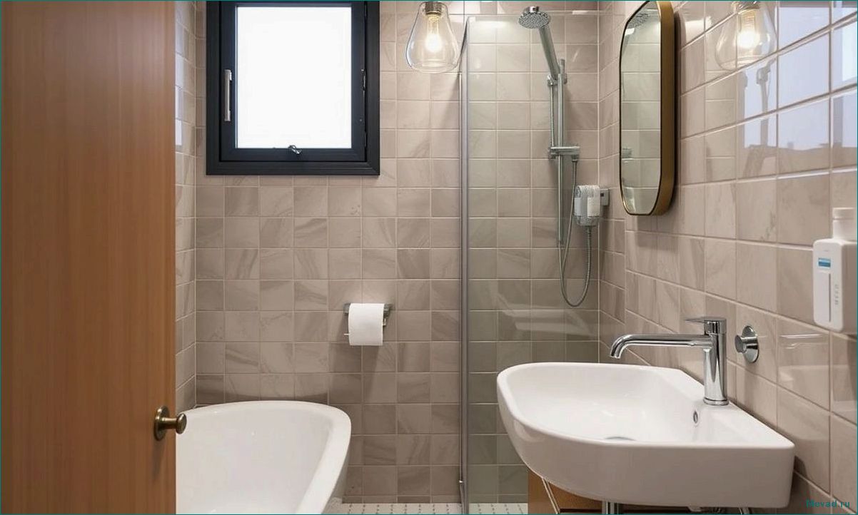 (идеи, стильного, компактного, дизайна, ванной) Идеи для стильного и компактного дизайна ванной комнаты в маленькой квартире