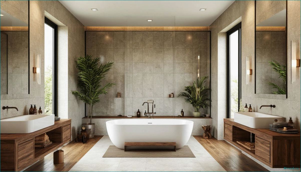 (идеи, стильного, компактного, дизайна, ванной) Идеи для стильного и компактного дизайна ванной комнаты в маленькой квартире