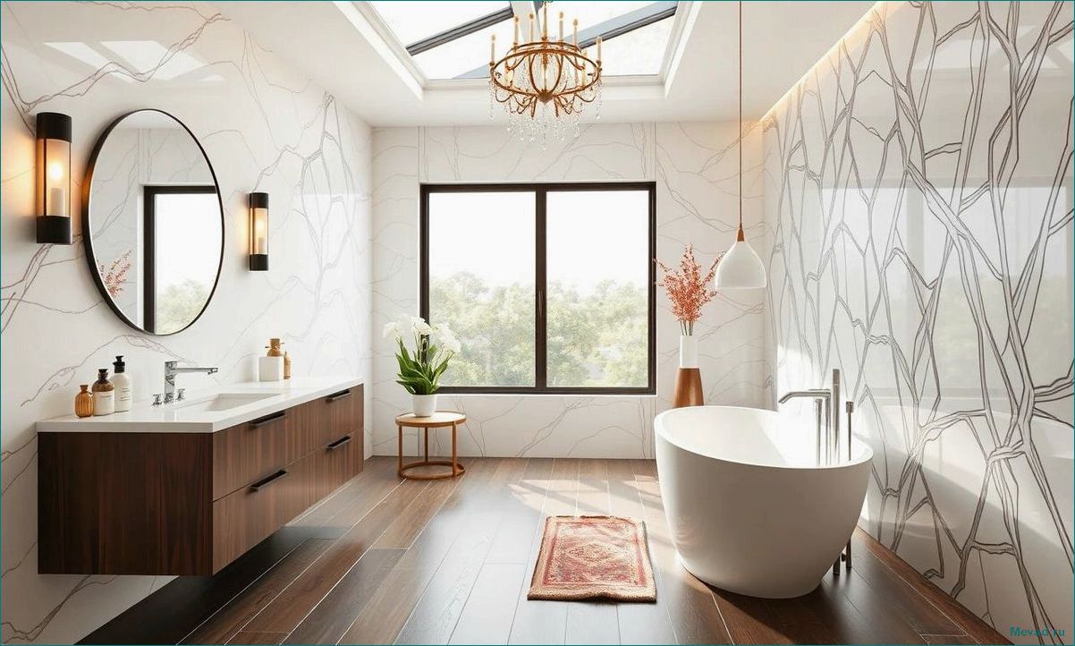(идеи, дизайна, ванной, комнаты) Идеи для дизайна ванной комнаты которые придадут уют и стиль вашему пространству