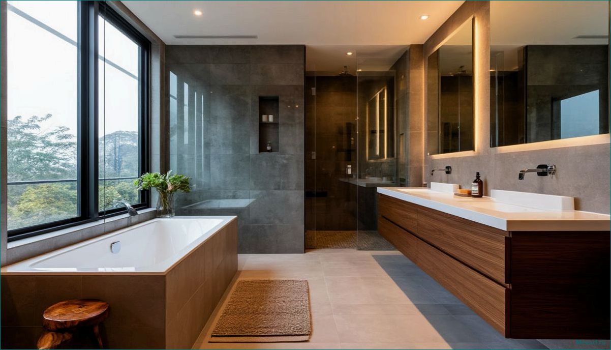 (идеи, дизайна, ванной, комнаты) Идеи для дизайна ванной комнаты которые придадут уют и стиль вашему пространству