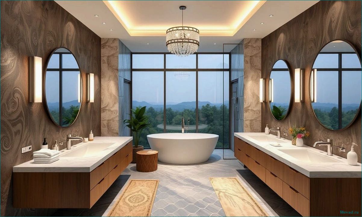 Современные идеи дизайна для ванной комнаты в разных стилях и решениях