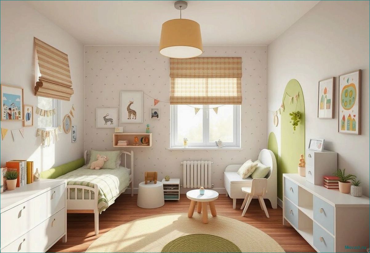 Как создать волшебную игровую детскую комнату для счастливых моментов