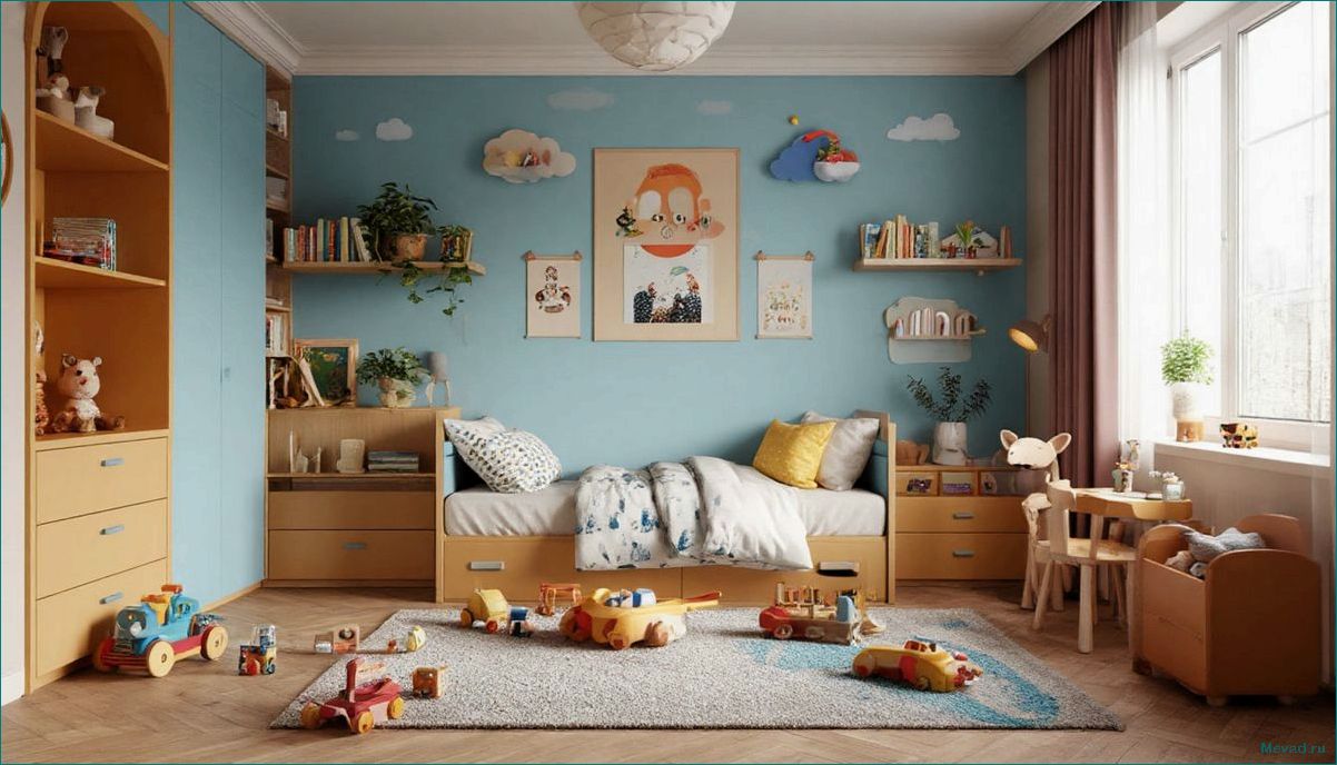 Как создать волшебную игровую детскую комнату для счастливых моментов