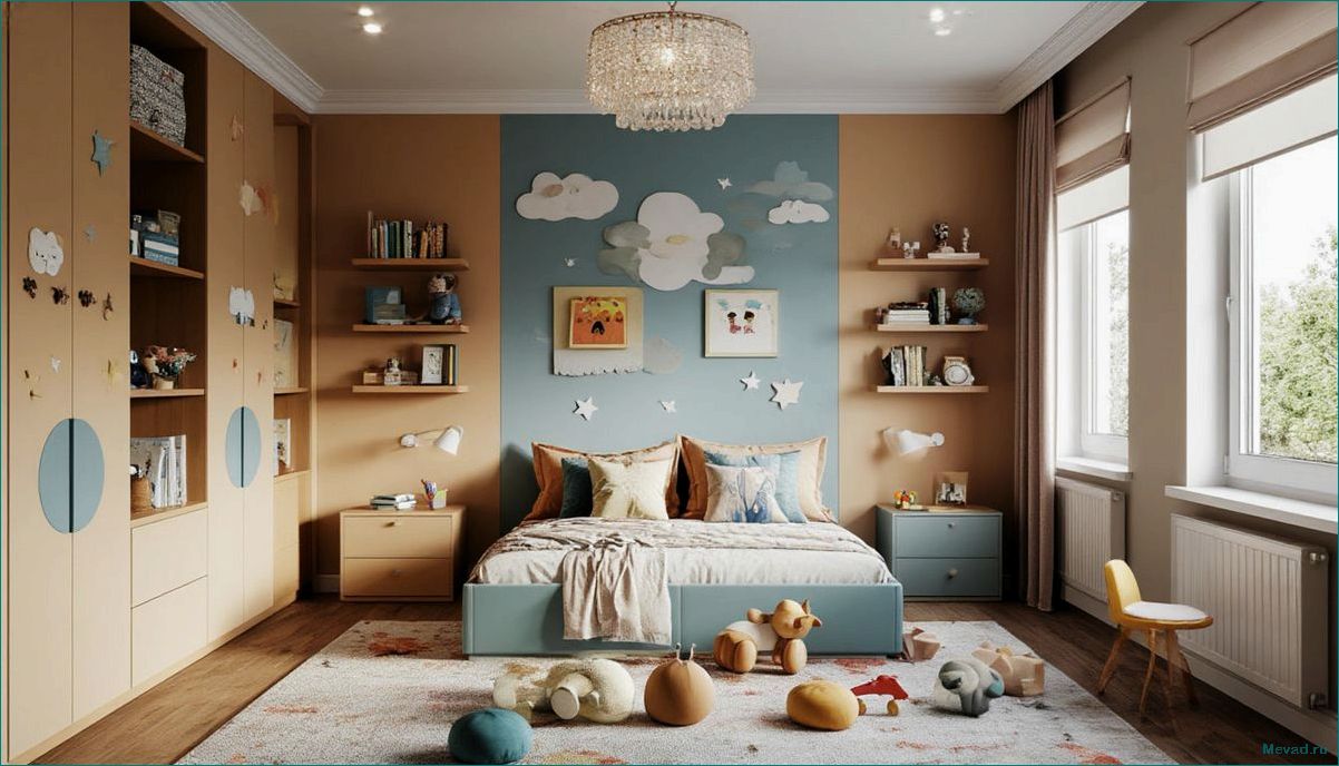 Как создать волшебную игровую детскую комнату для счастливых моментов